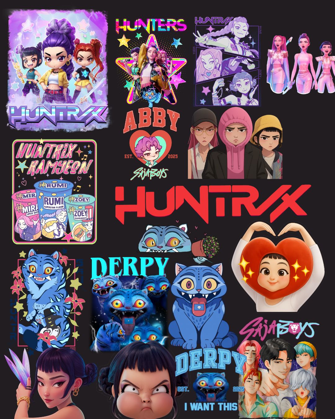 KPop Demon Hunters, Anime Fan Files, KPop Demon Hunters PNG, Boy Band PNG Bundle, Shirt Sublimation Design 66+ files