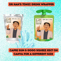 Kpop Demon Hunters, Dr. Han's Tonic Drink Wrapper, Kpop juice Label, Cosplay, huntrix Kpop party Printable, Demon Hunters party