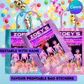 Editable Kpop Demon Hunters, Birthday Favor Bag Label | Demon Hunters Party Bag Label |  Party Bag | Saja Boys Party Bag, Kpop party bag