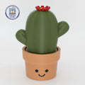 Little Printer 3D Printed Cactus Potted Plant Decompression Button Toy, Cute and Healing Desktop Ornament, Tester Gift