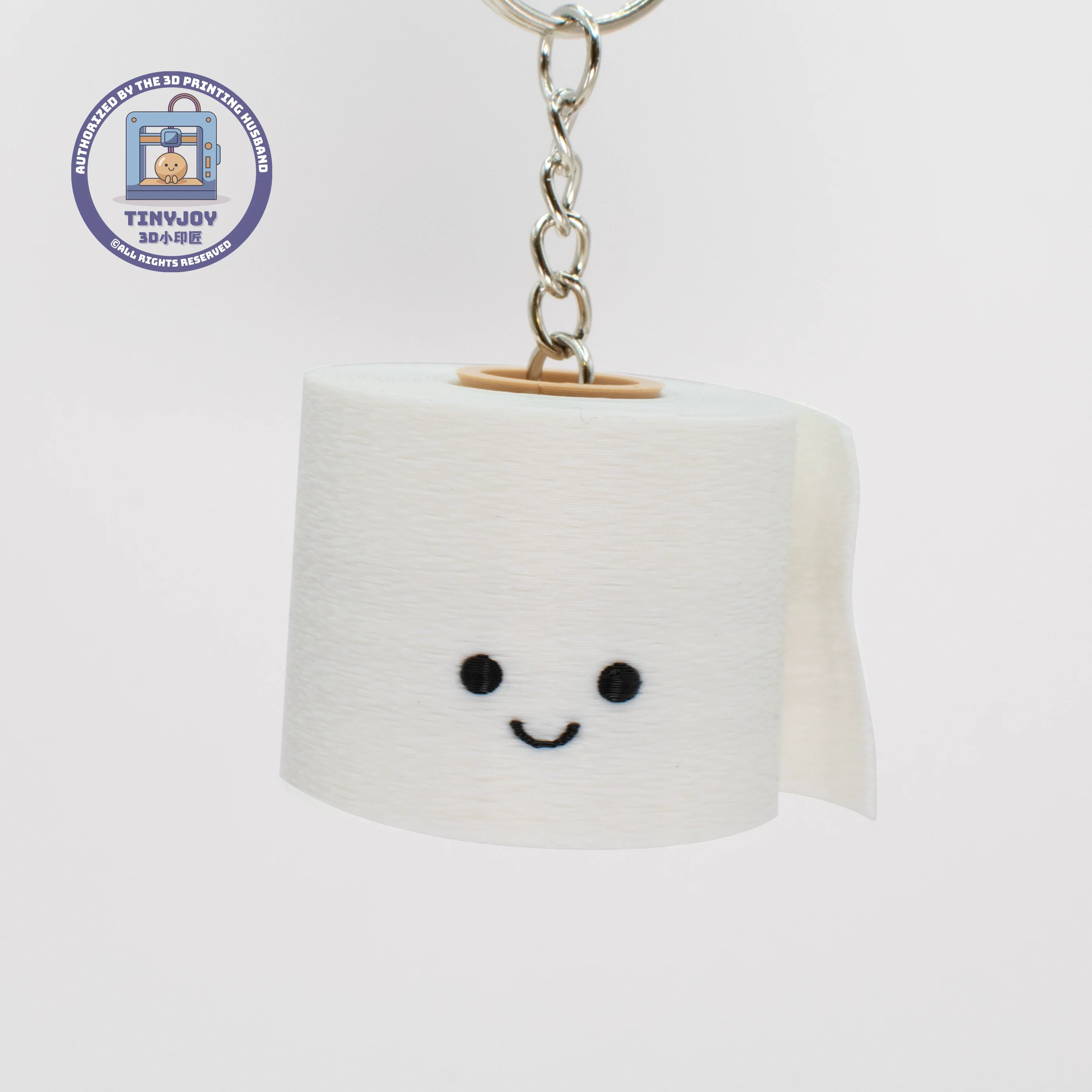 Little Printer 3D Printed Toilet Paper Towels, Decompression Fidget Spinner Toys, Cute and Healing Keychains, Gifts