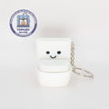 Little Printer 3D Printed Toilet Miniature Toy, Decompression Button Toy, Cute and Healing Couple Keychain Ornament Gift
