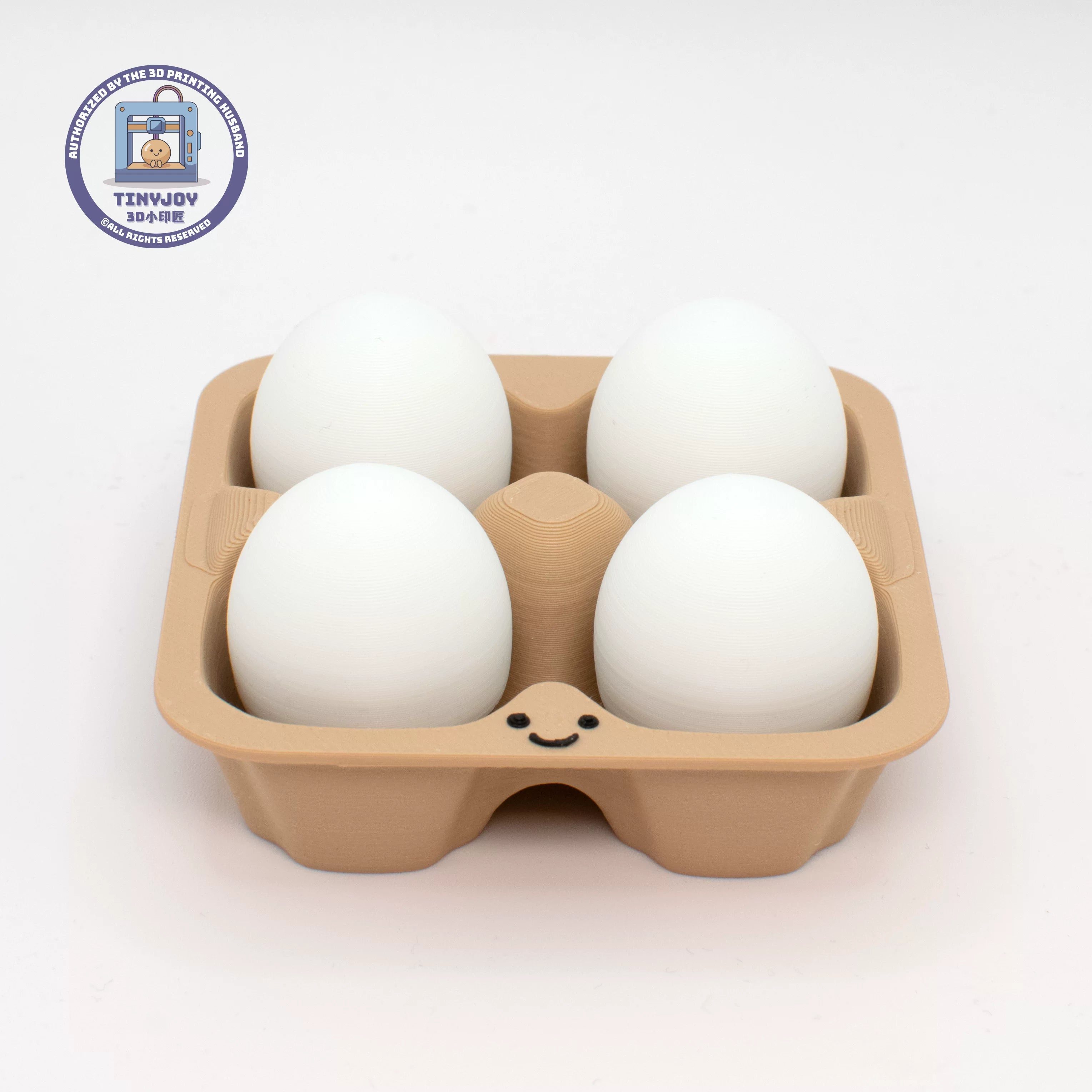 Little Printer 3D Printed Egg Paper Tray Decompression Button Toy, Cute and Healing Desktop Ornament, Shaping Tool, Small Gift