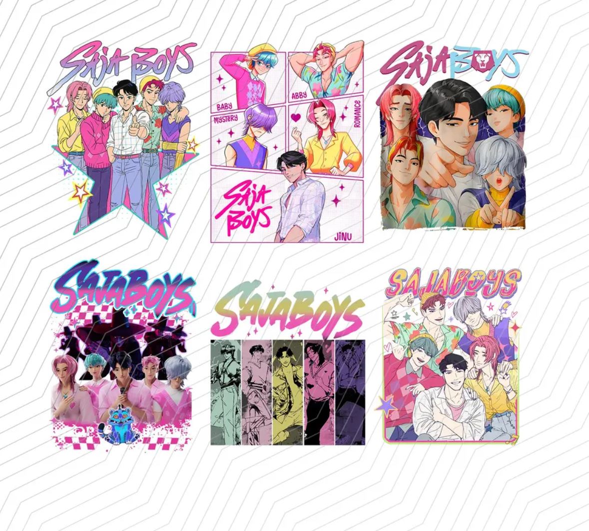 KPop Demon Hunters PNG, Anime Fan Files, KPop Demon Hunters, Saja Boys PNG, Shirt Sublimation Design 200 png files