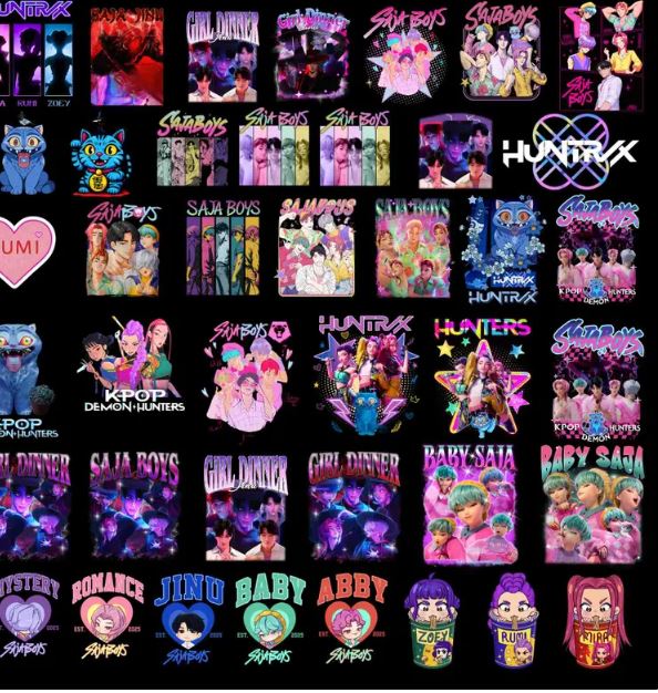 KPop Demon Hunters, Anime Fan Files, KPop Demon Hunters PNG, Boy Band PNG Bundle, Shirt Sublimation Design 66+ files